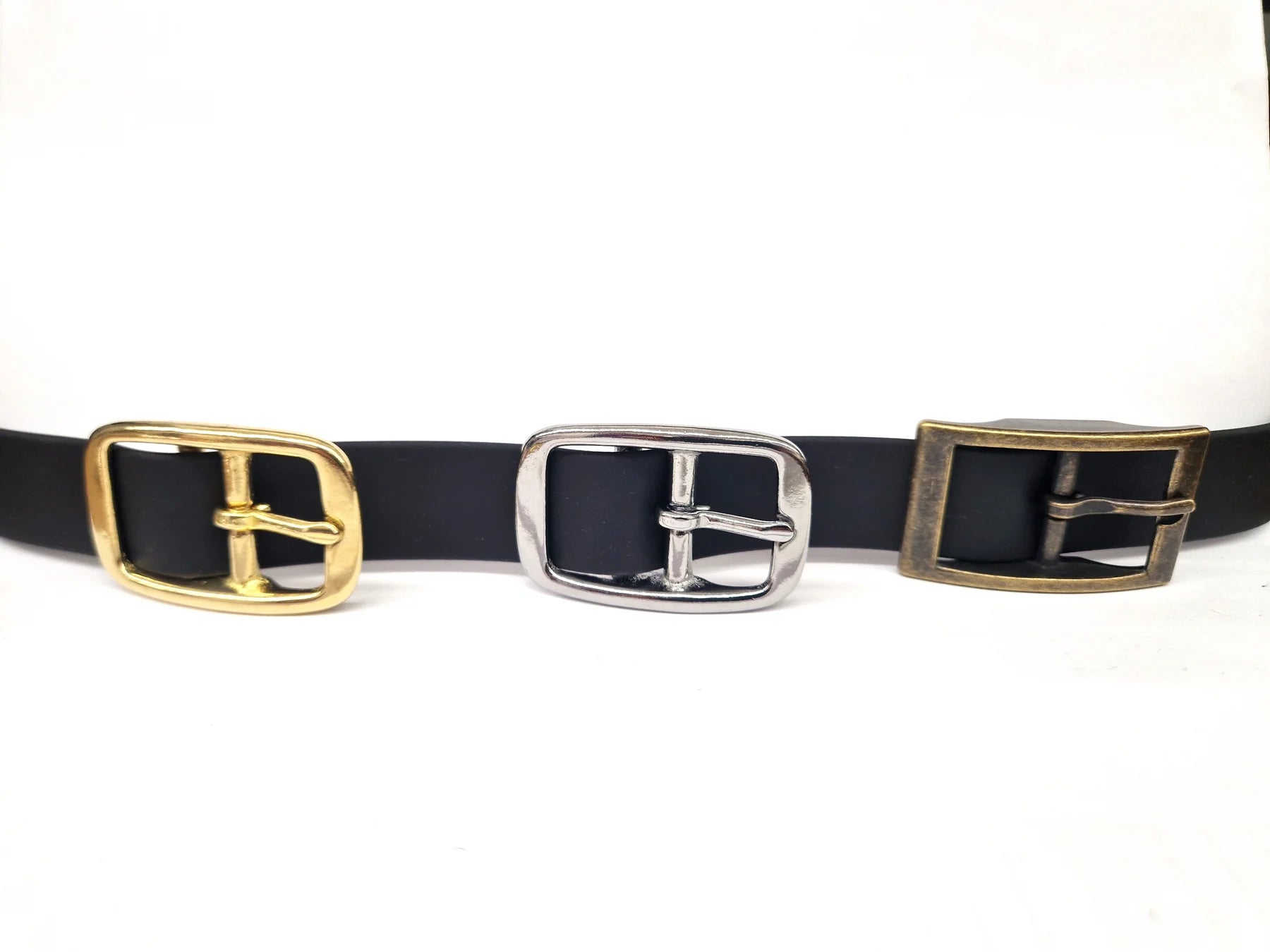 Black dog collar buckles