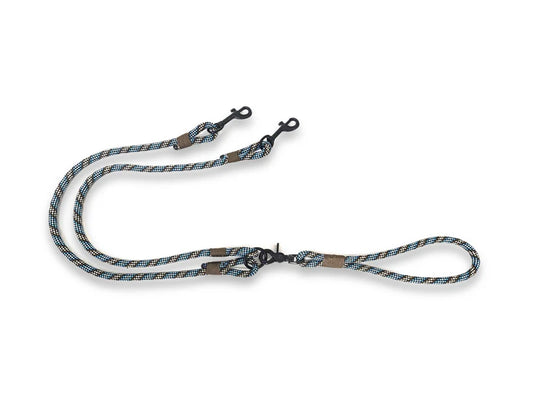 Blue and brown rope split lead