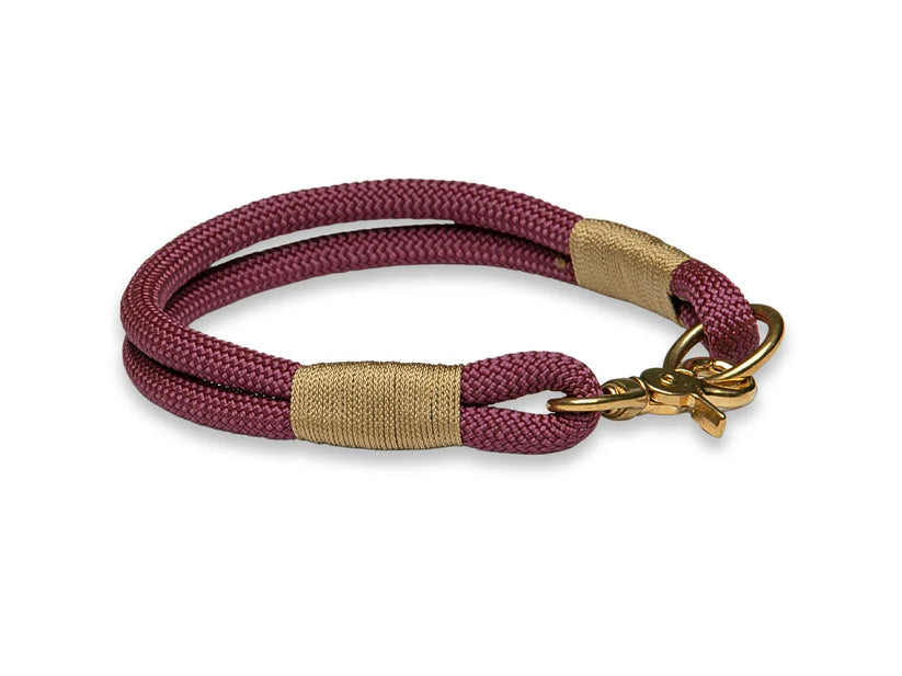 Bordeaux rope collar