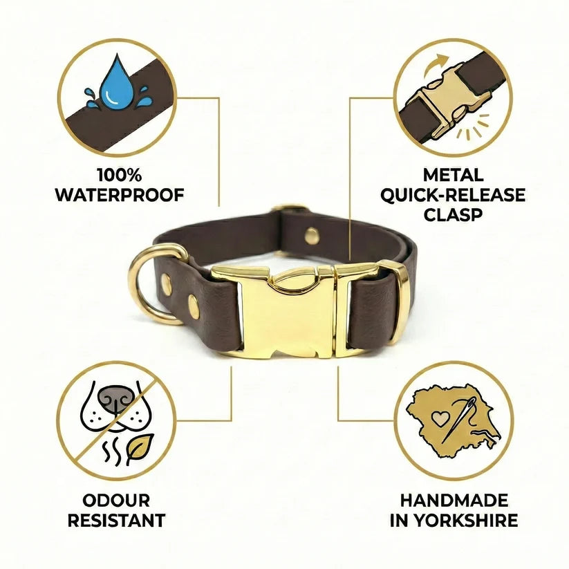 100% Waterproof, Odour Resistant Dog Collars 