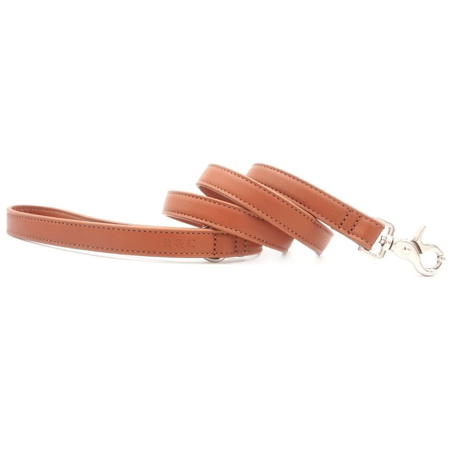 Tan Brown Leather Dog Lead | Vegan Leather | Ralph & Co