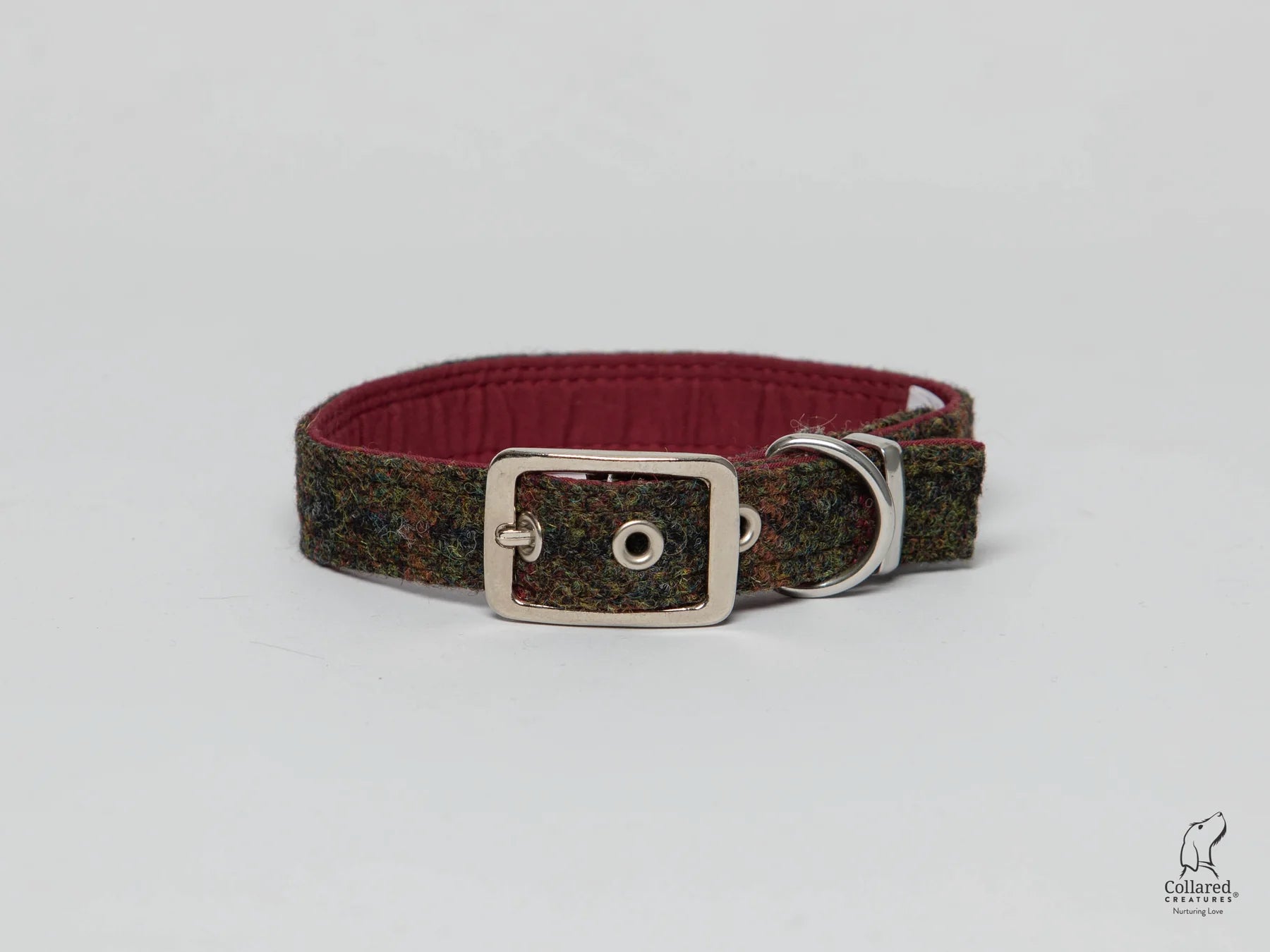 Harris Tweed Winter Wonderland Buckle Dog Collar