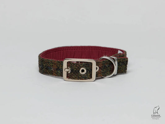 Harris Tweed Winter Wonderland Buckle Dog Collar