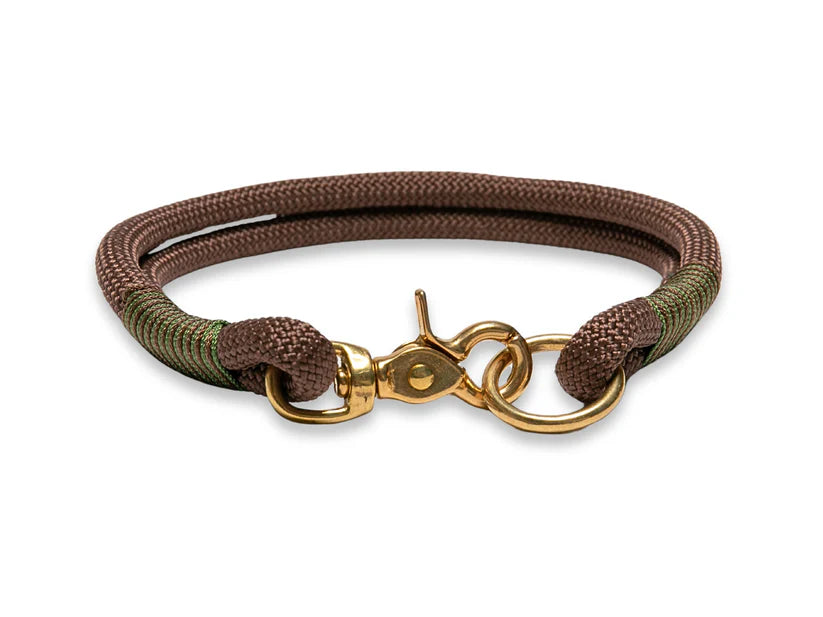 Chocolate brown rope collar