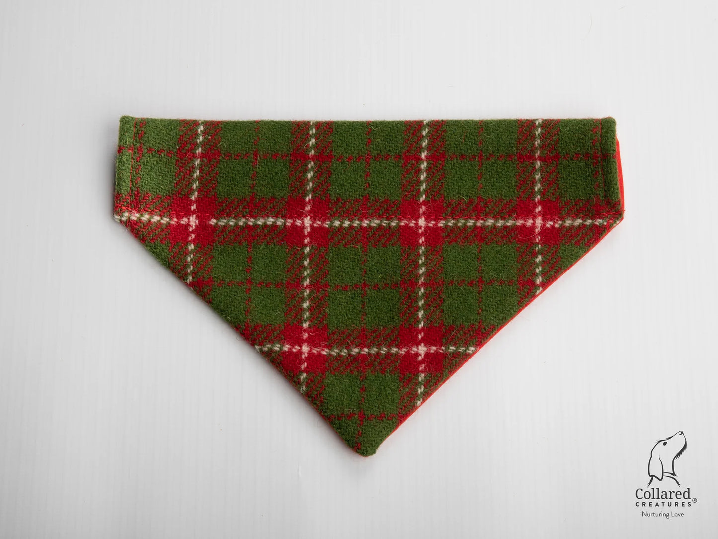 Harris tweed Dog Bandana Christmas Check