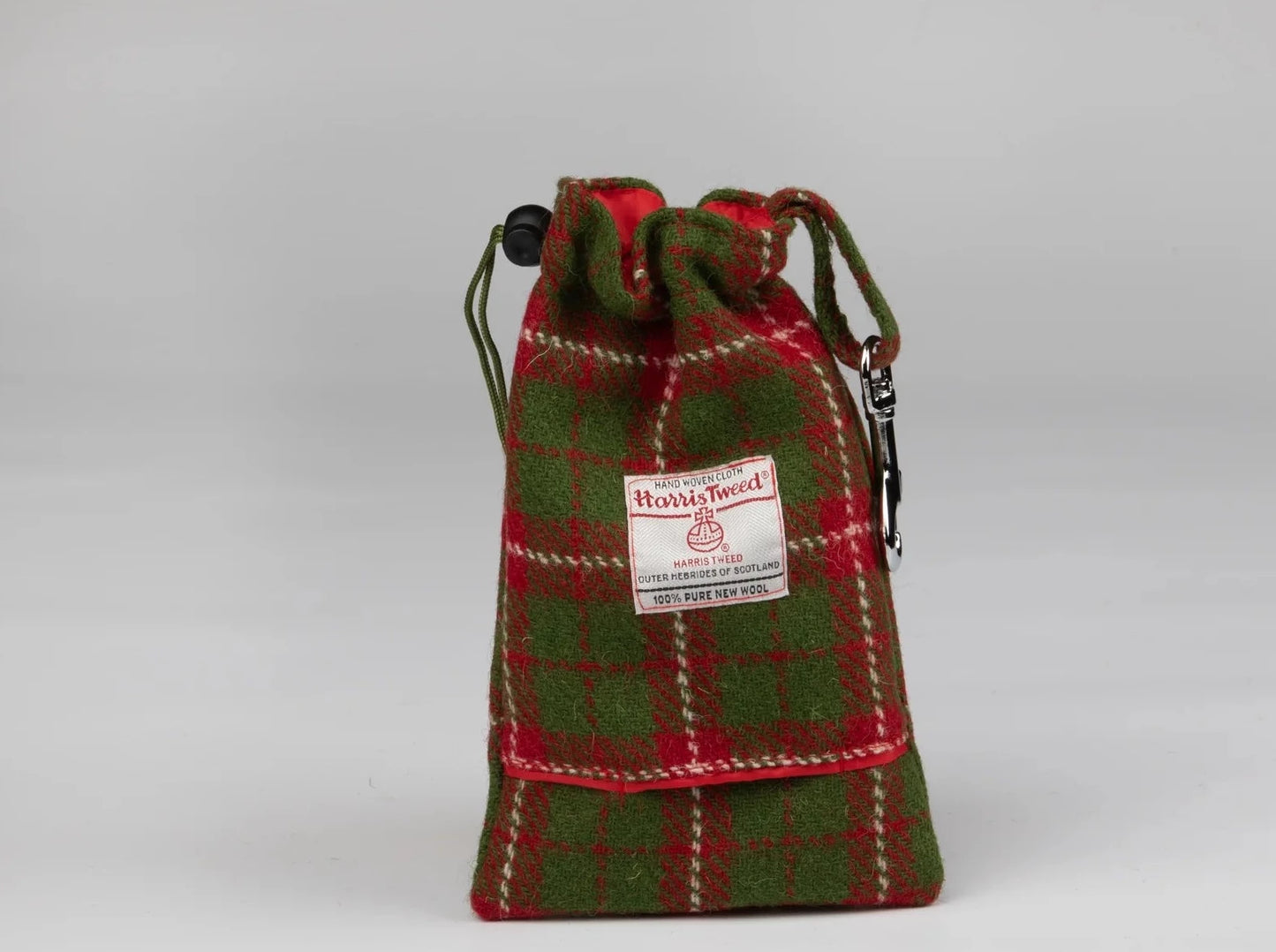 Collared Creatures Harris Tweed Treat bag Christmas Check