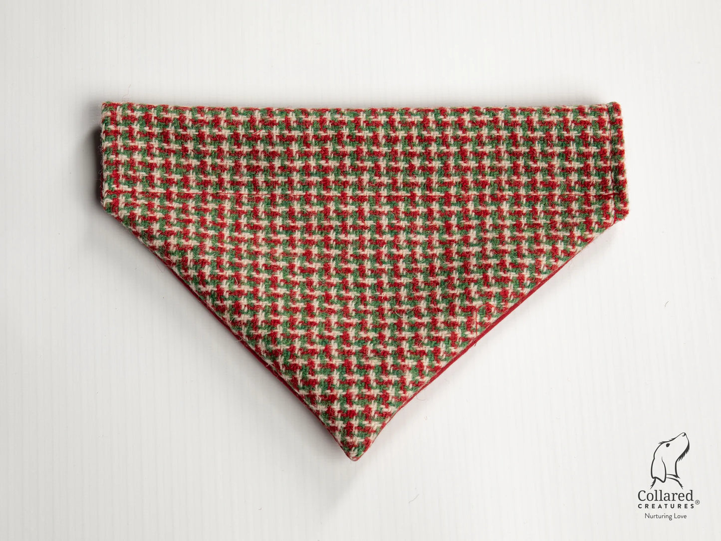 Harris tweed Dog Bandana Christmas Houndstooth