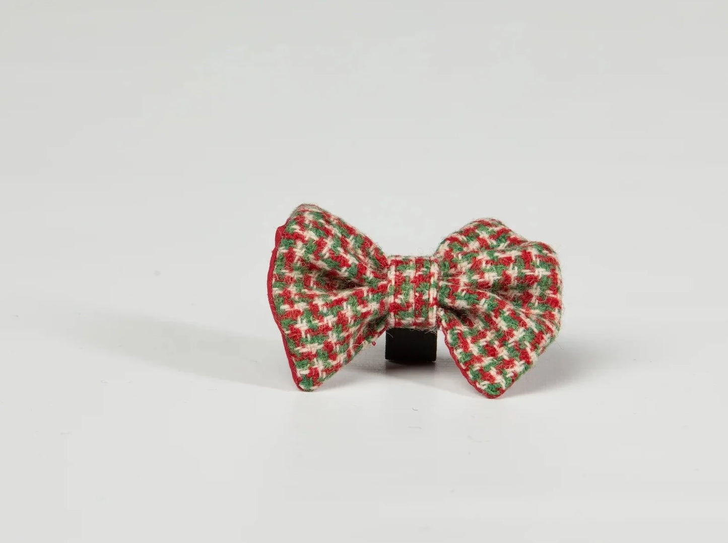 Harris tweed Dog Bow Tie Christmas Houndstooth