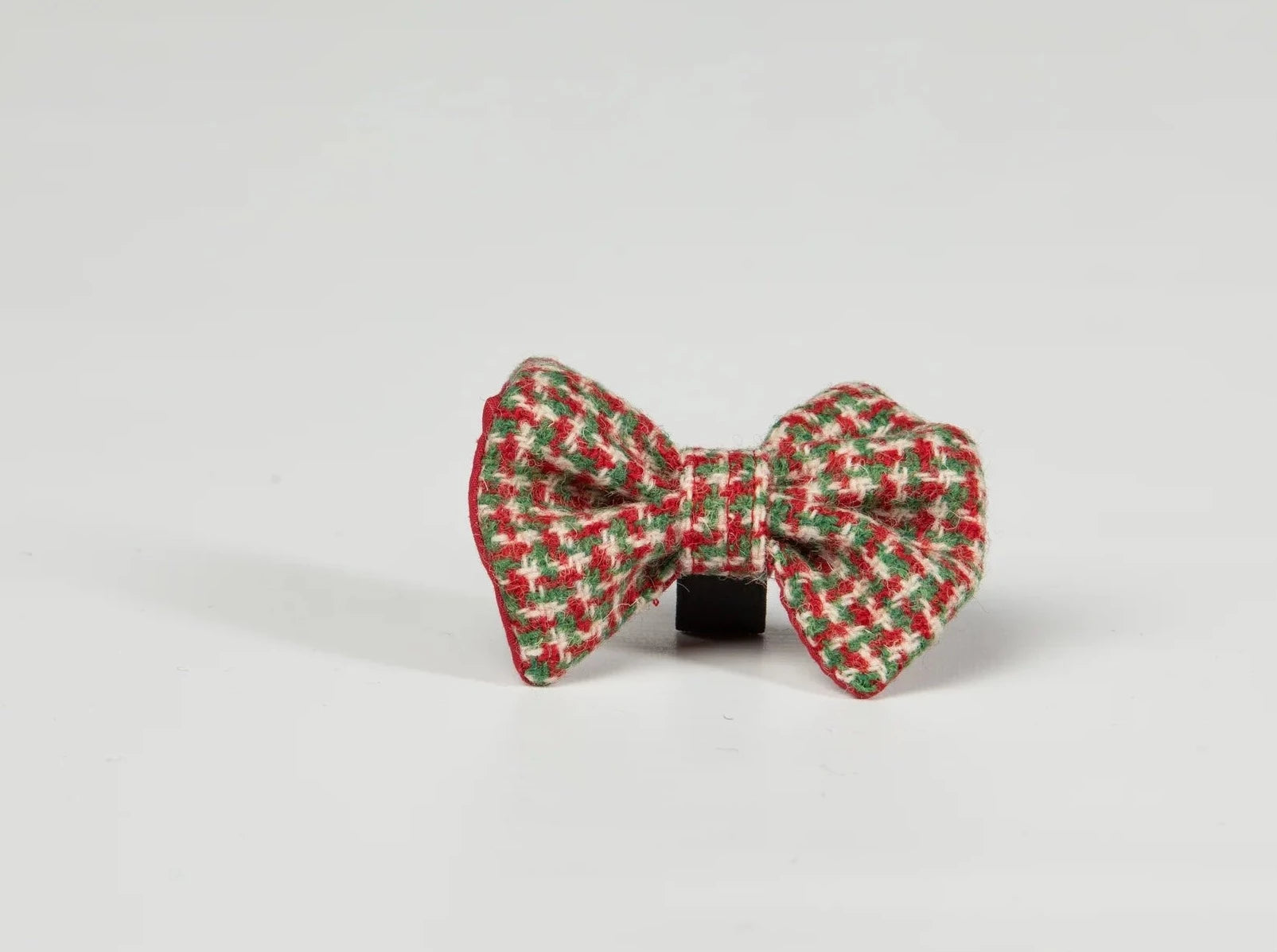 Harris tweed Dog Bow Tie Christmas Houndstooth