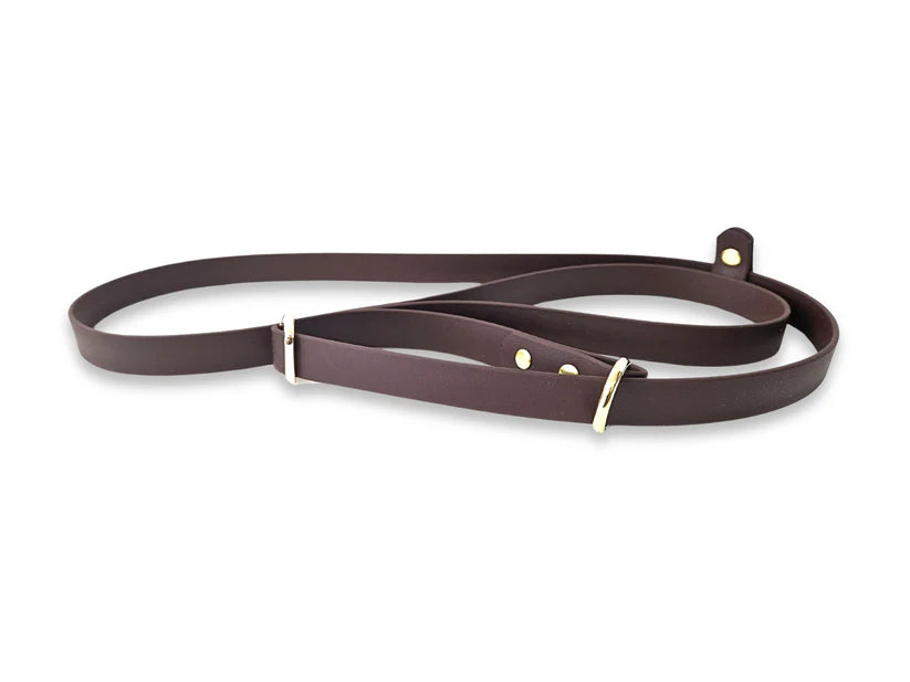 Waterproof Biothane Slip Lead Dark Brown