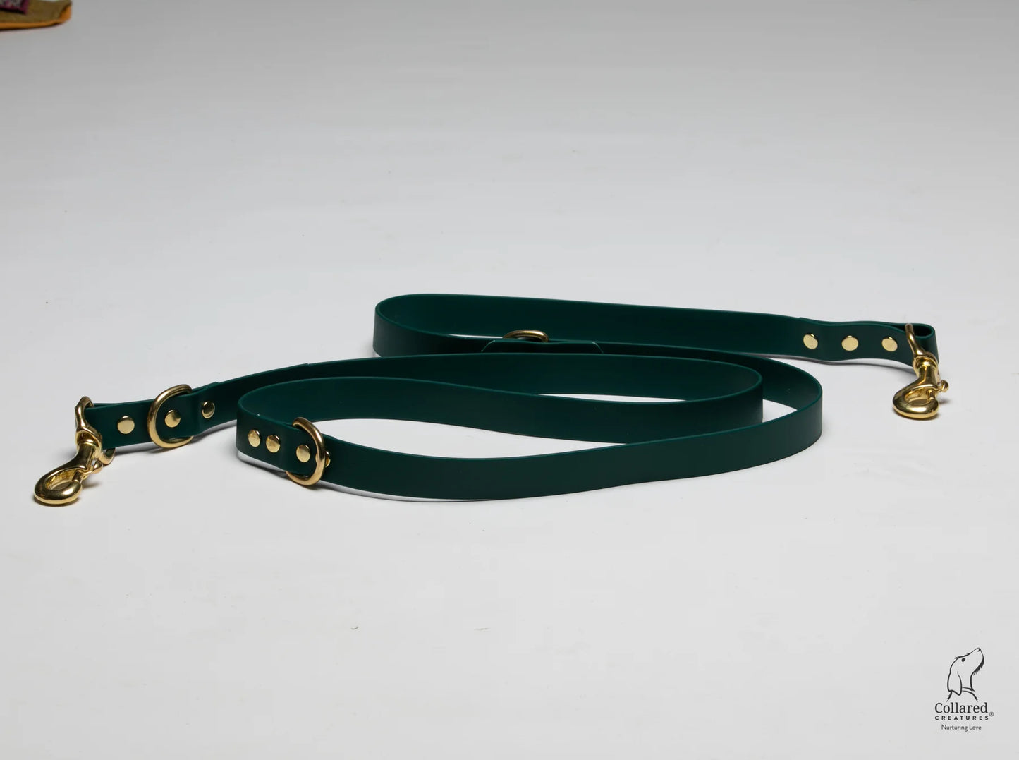 waterproof Training dog leads UK made Dark Green