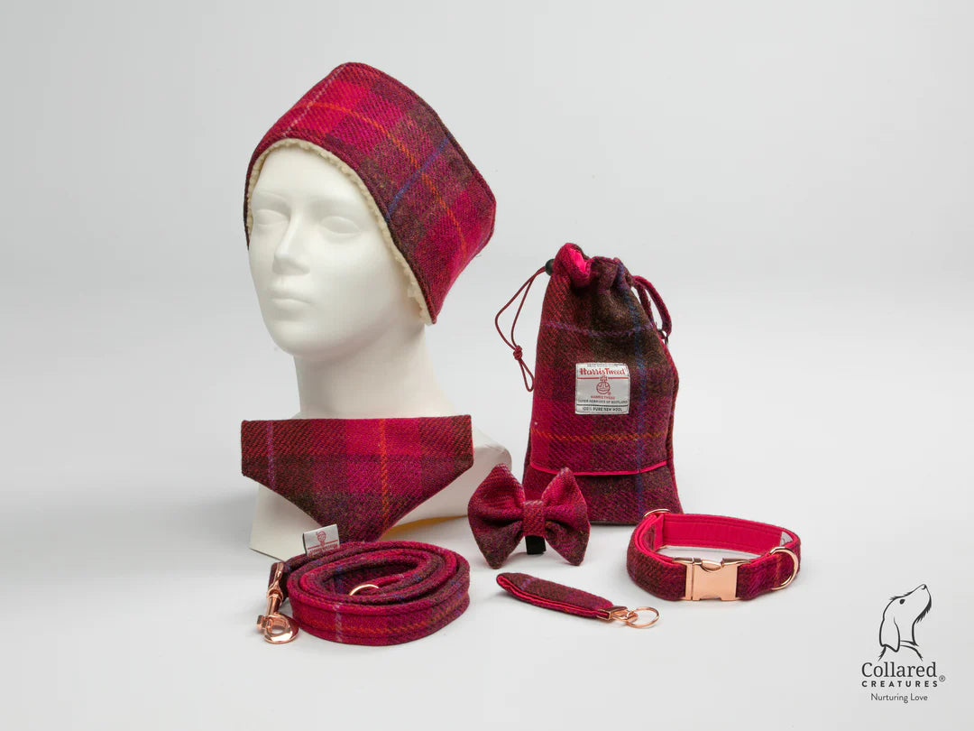 Harris Tweed deep fuchsia collection 