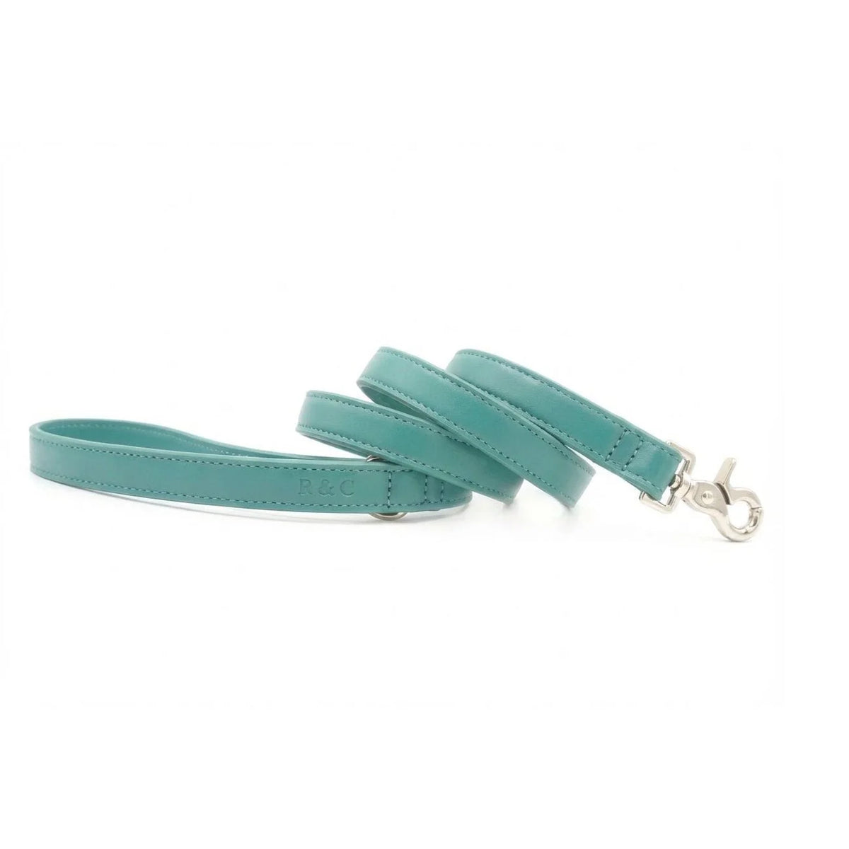 Duck Egg Blue Leather Dog Lead | Vegan Leather | Ralph & Co