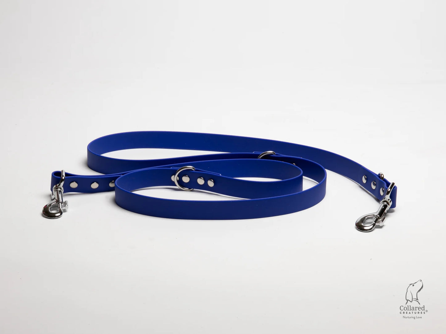 waterproof Training dog leads UK made Electric Blue