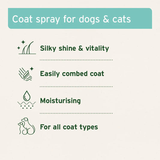 Detangling Coat spray for dogs and cats with benefits 