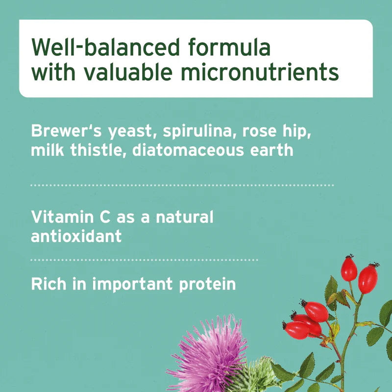 Well-balanced formula with natural ingredients and plants  