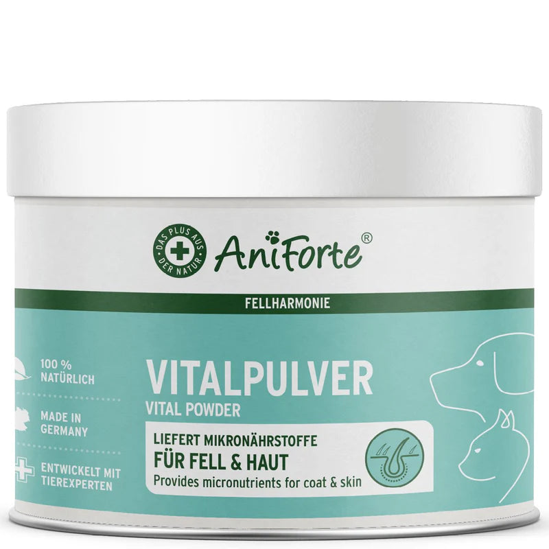 AniForte Vital Powder Natural Skin and Coat Supplements for Dogs and Cats
