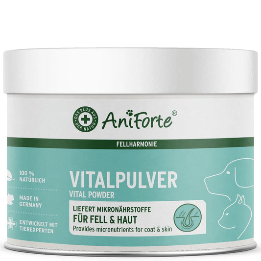 AniForte Vital Powder Natural Skin and Coat Supplements for Dogs and Cats