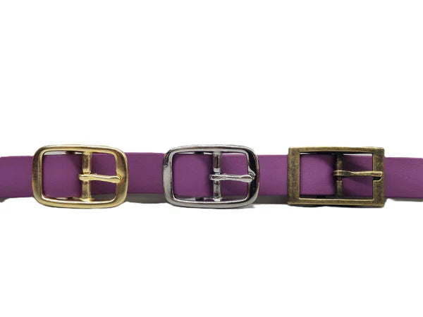 Waterproof biothane grape buckle collar metal options