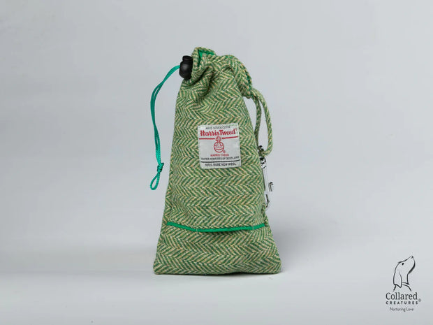 Harris Tweed Green Herringbone treat bag