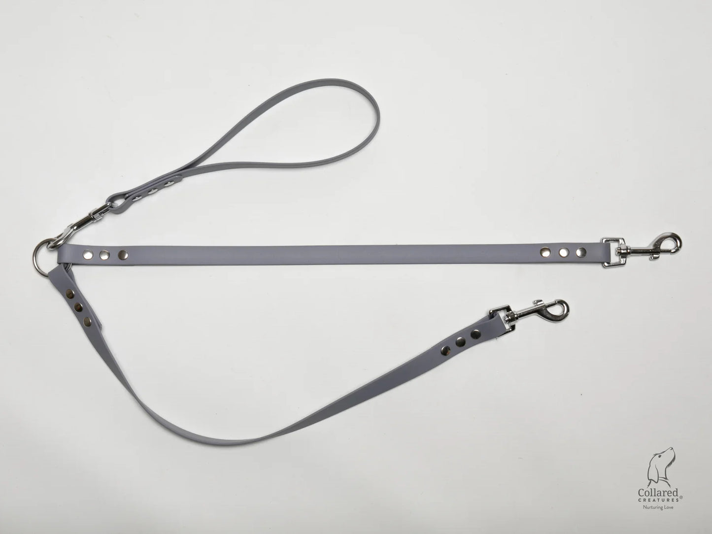 waterproof Split dog leads UK made grey