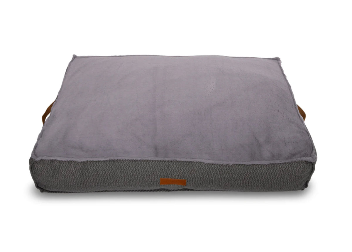 Ralph & Co Balmoral Luxury Grey Herringbone Thick Dog Mattress