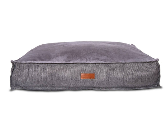 Ralph & Co Balmoral Luxury Grey Herringbone Dog Mattress Bed