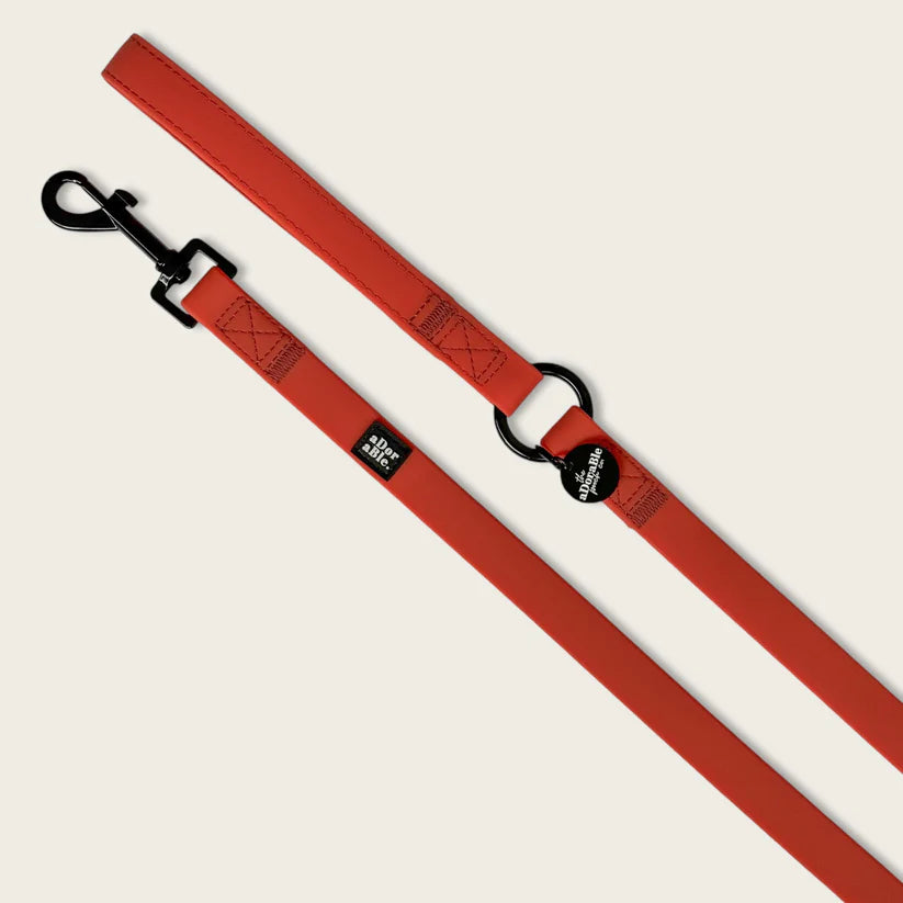 aDoraBle Pooch hydroflex waterproof dog lead burnt orange
