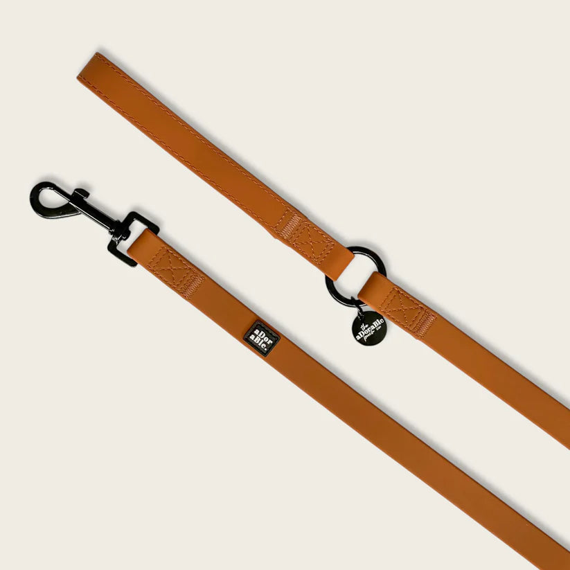 aDoraBle Pooch hydroflex waterproof dog lead gingerbread