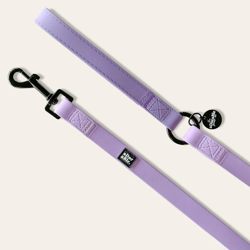 aDoraBle Pooch hydroflex waterproof dog lead lavender