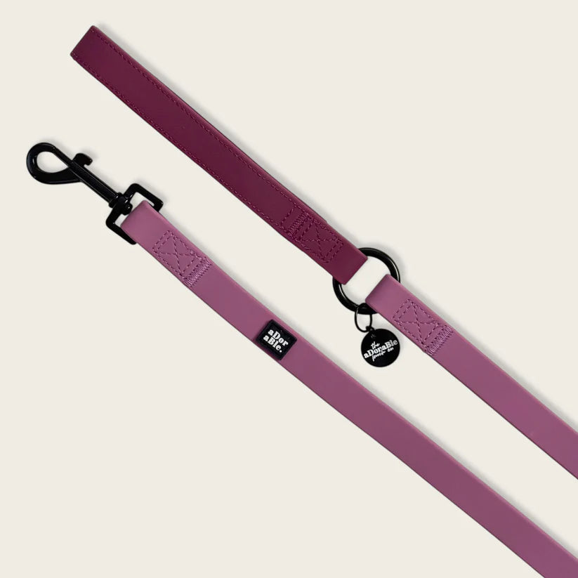 aDoraBle Pooch hydroflex waterproof dog lead mauve
