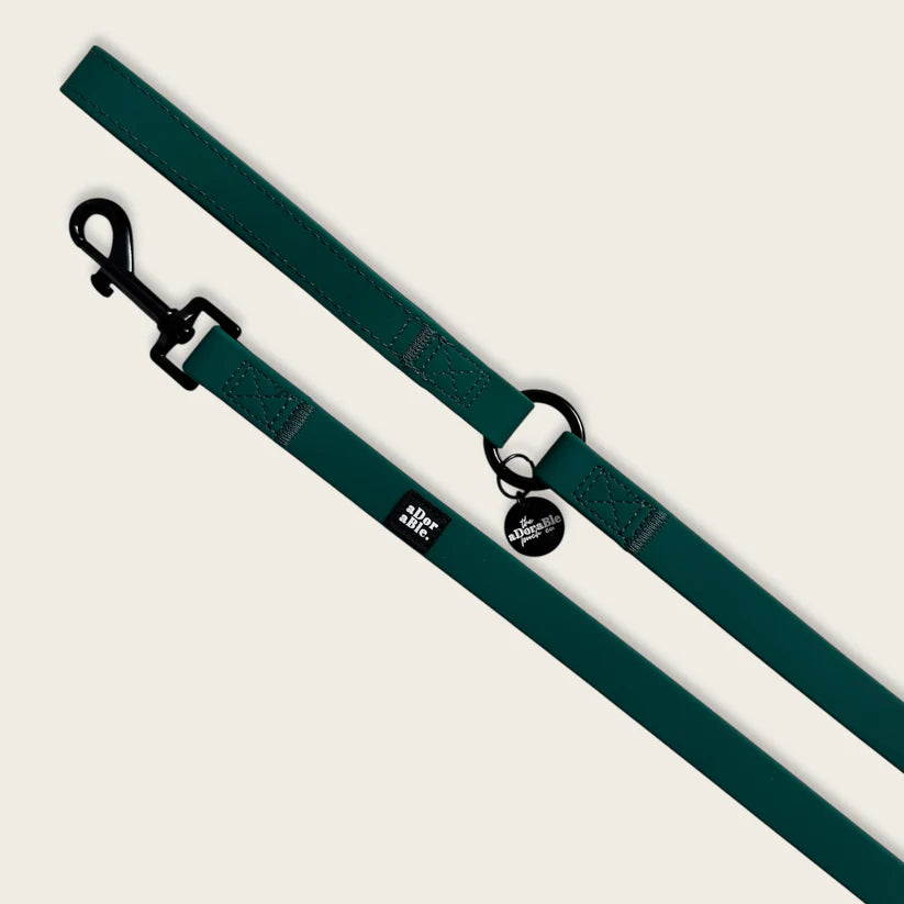 aDoraBle Pooch hydroflex waterproof dog lead pheasant green