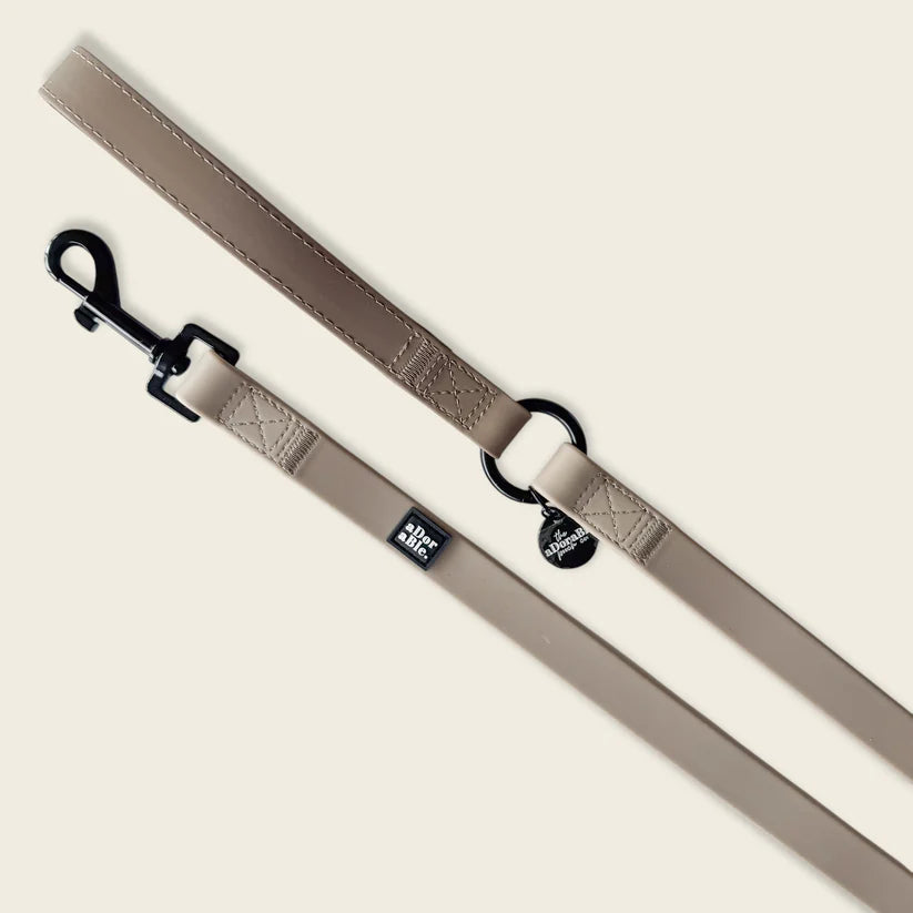 aDoraBle Pooch hydroflex waterproof dog lead stone grey