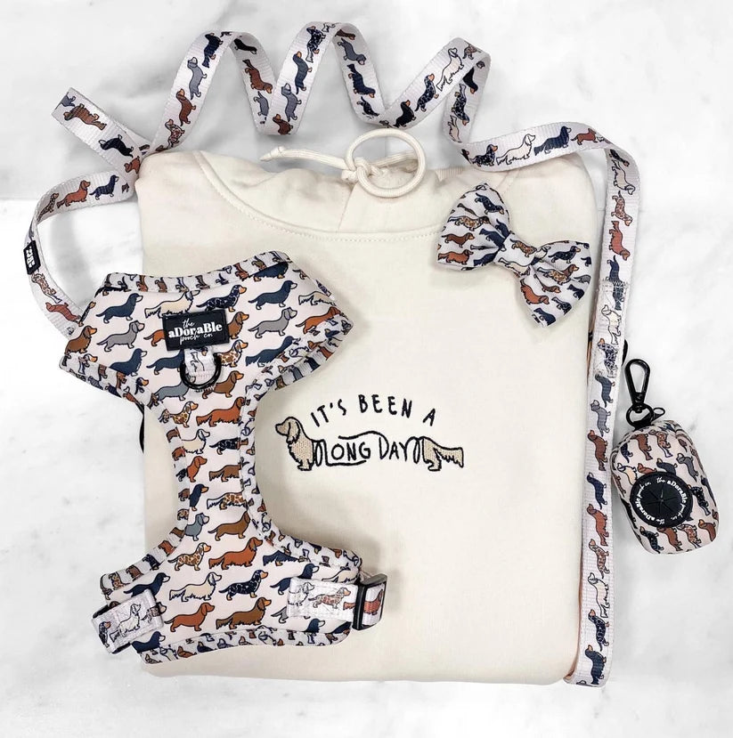 It’s Been a Long Day Dachshund Hoodie | Embroidered Hoodie -A Adorable Pooch Collection