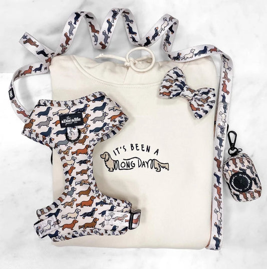 It’s Been a Long Day Dachshund Hoodie | Embroidered Hoodie -A Adorable Pooch Collection