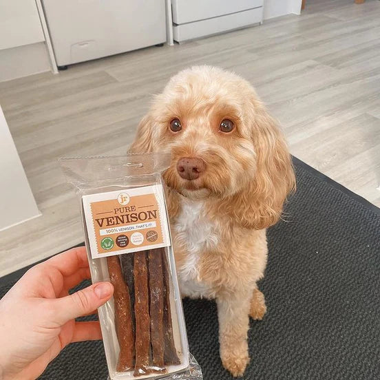 JR Pure Venison Sticks for Dogs | 100% Natural Grain-Free Hypoallergenic Dog Treats. Chicken  Grain Free