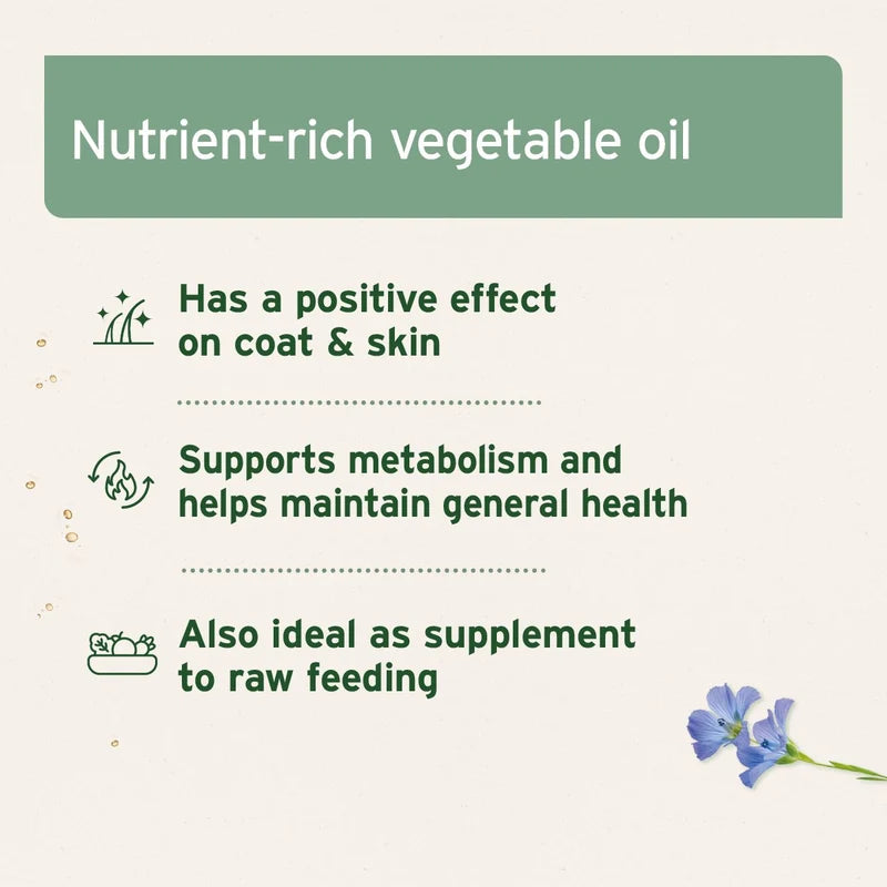 Nutrient-rich vegetable oil benefits with a green banner and floral element on a light background