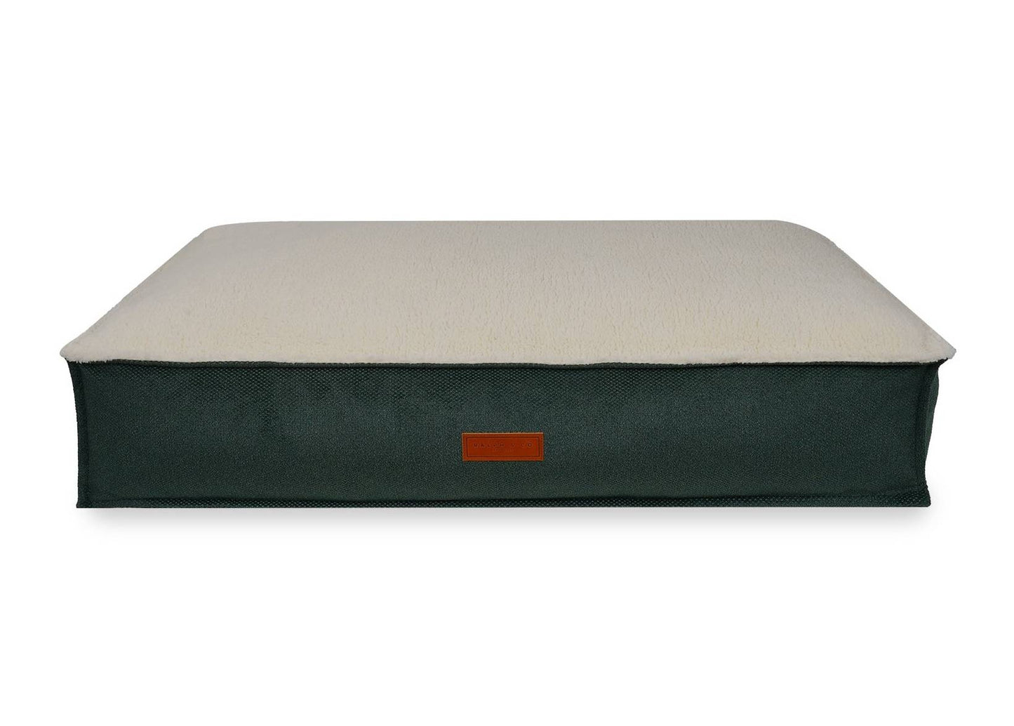 Ralph & Co Richmond Luxury Green Stonewashed Dog Bed