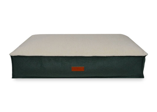 Ralph & Co Richmond Luxury Green Stonewashed Dog Bed