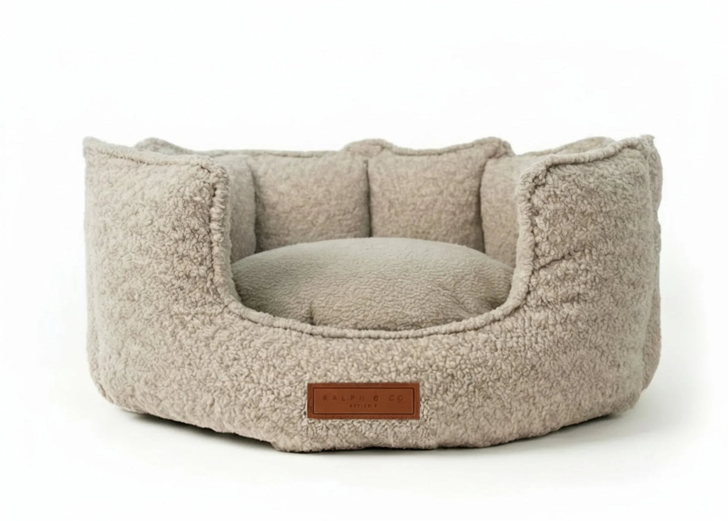 The Cotswold Luxury Boucle High Wall Orthopaedic Dog Bed