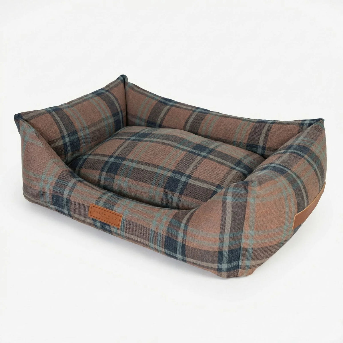 The Marlow Luxury Tartan Orthopaedic Bolster Dog Bed