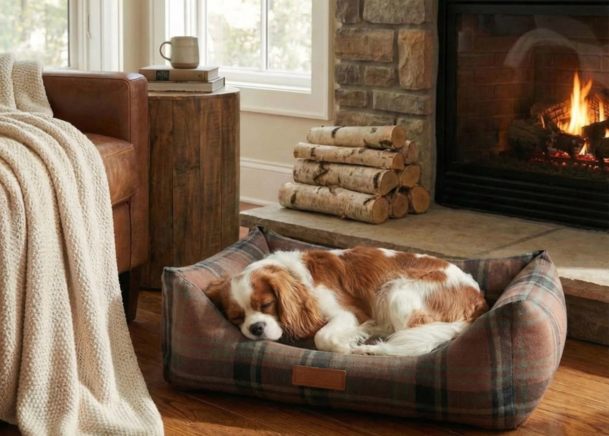 Ralph & Co Marlow Luxury Tartan Orthopaedic Bolster Dog Bed