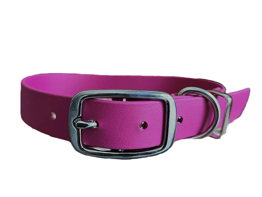 magenta Waterproof dog Collar