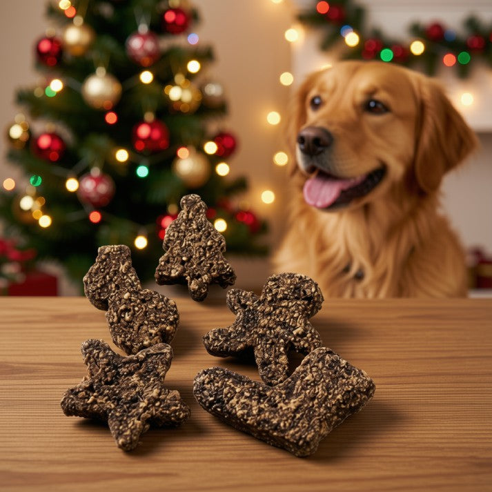Gourmet Merry Mix dog treats – grain-free Christmas treats with 90% meat