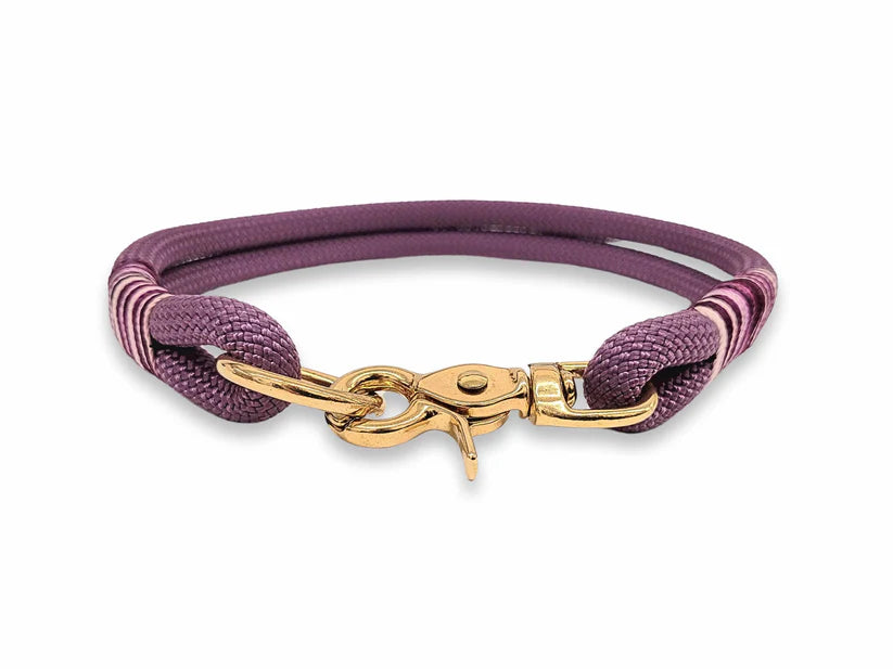 Mauve rope collar