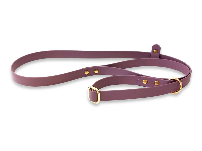 Waterproof Biothane Slip Lead Mauve