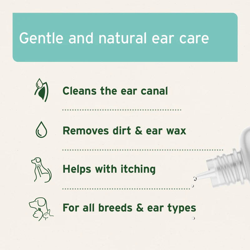 gentle and natural ear care for dogs with itchy ears and air born allergies