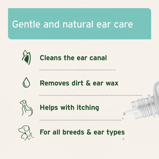 gentle and natural ear care for dogs with itchy ears and air born allergies