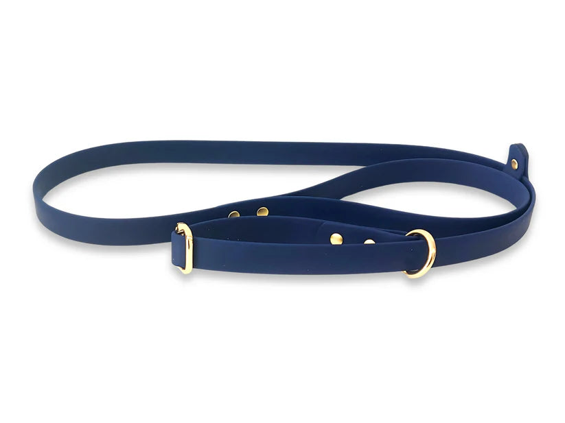 Waterproof Biothane Slip Lead Navy