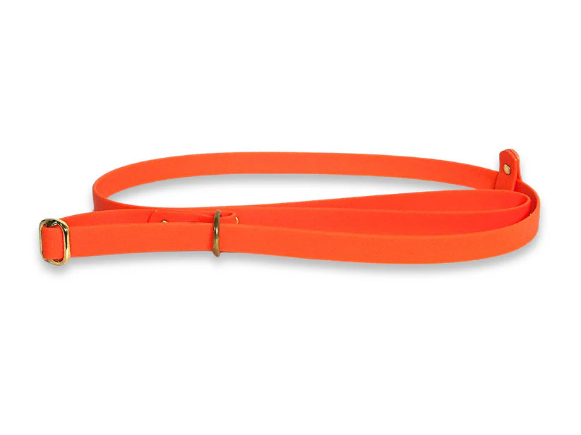 Waterproof Biothane Slip Lead Neon Orange